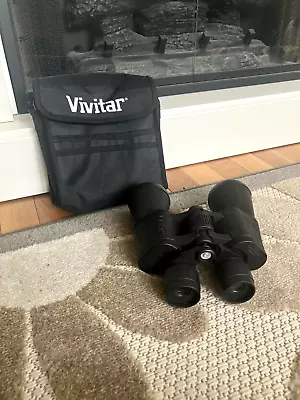 7x50 Binoculars With Case Vivitar Nice Condition • $23