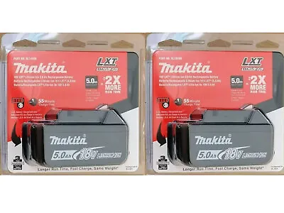 2PACK Makita BL1850B 18V Battery 5.0Ah LXT Li-Ion Battery Brand New  D • $82