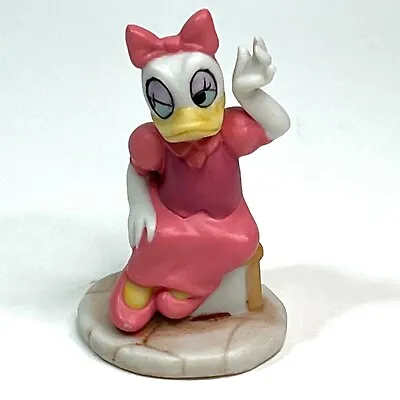 Vintage Disney Daisy Duck Porcelain 1987 Pink Dress Small Figurine Approx. 3  • $13.95
