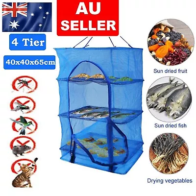 Air Dry Drying Net Vegetable Dehydrator Fruit Meat Fishing Jerky Food Dryer Beef • $19.99