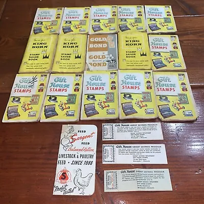 Vtg Collection Of Gift House Stamps Gold Bond King Korn Savers Books Feed Lot • $11.99