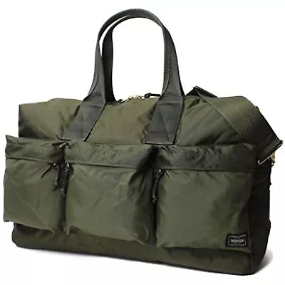 $502.83 • Buy PORTER YOSHIDA BAG FORCE BOSTON BAG 2WAY DUFFLE BAG 855-05900 Olive Drab Japan