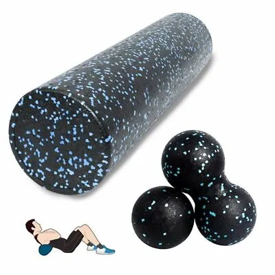 $43.46 • Buy Foam Roller Ball Set Exercisers Yoga Block Rolling Pilates Fitness Gym Equipment