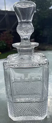 £19.95 • Buy Scarce EDINBURGH CRYSTAL  Cut-Glass Whiskey DECANTER 1990’s BELL’S SCOTTISH OPEN
