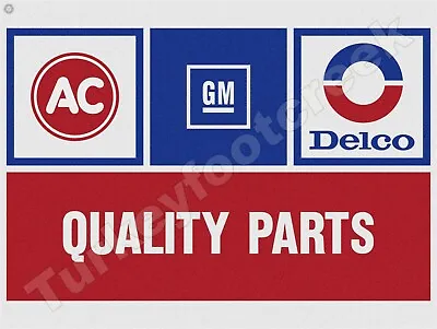 $14.99 • Buy ACDelco Quality Parts 9  X 12  Metal Sign