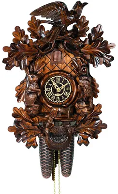 Cuckoo Clock Black Forest 8 Day Original German  Black Forest Hand Carved • $449