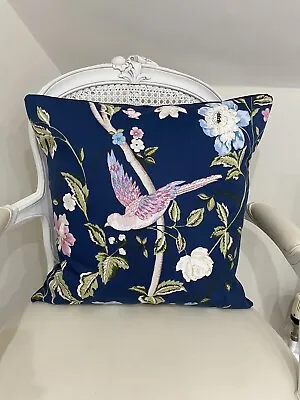 Envelope Cushion Cover In Laura Ashley Summer Palace Midnight Various Sizes • £22.95