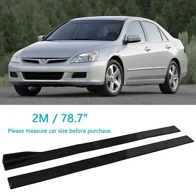 For Honda Accord 7th 03-07 78.7  Side Skirts Rocker Extension Panel Splitter Lip • $69.78