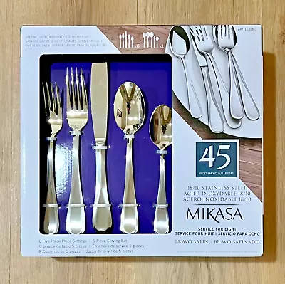 Mikasa Harmony 45-piece Flatware Set Bravo Satin Service For Eight • $79.97