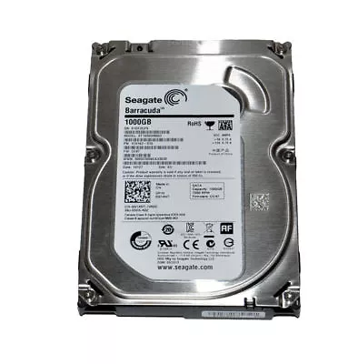 £50.40 • Buy Seagate Barracuda 1TB 1000GB 7200RPM 3.5  ST1000DM003 HDD 64MB SATA3 Hard Drive