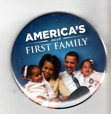 POLITICS (2008) OBAMA Pin  America's Next First Family  • $8.50