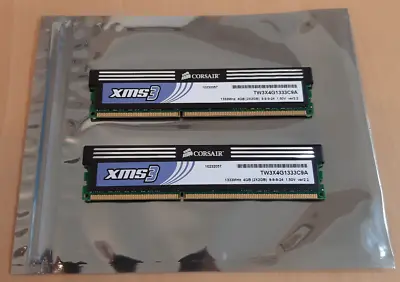 4GB 2x 2GB Corsair XMS3 TW3X4G1333C9A DDR3 1333MHz 1.5V 240pin Gaming RAM Memory • £7.49