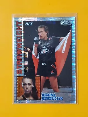 2019 Topps Chrome UFC Knockout JOANNA JEDRZEJCZYK 84 Retro Pulsar Refractor #/50 • $34.99