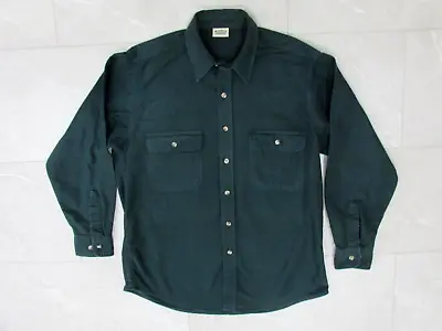 $14.99 • Buy Vintage Five Brother Chamois Flannel Shirt Mens Size L Green
