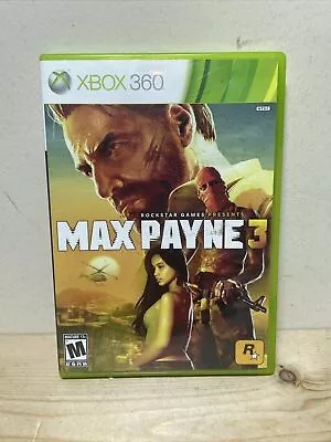 Max Payne 3 (Microsoft Xbox 360 2012) Game. Includes Box And Manual. • $17.99