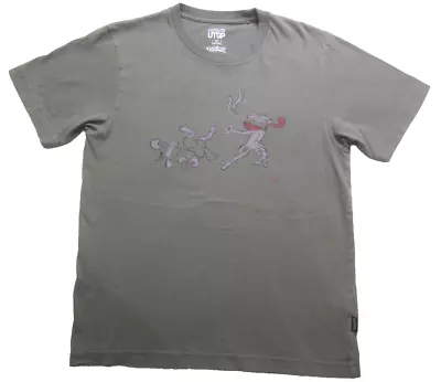 Uniqlo X Pokémon Greninja Pikachu Double Sided Green Shirt X-Small UTGP • $22