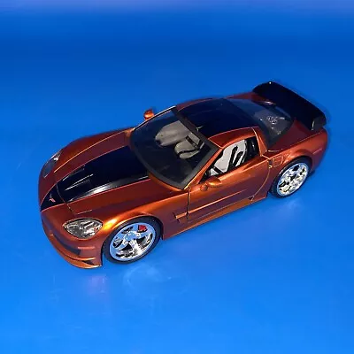 2005 Chevy Corvette C6 Diecast Model 1:24 Scale 1 Badd Ride Orange • $20