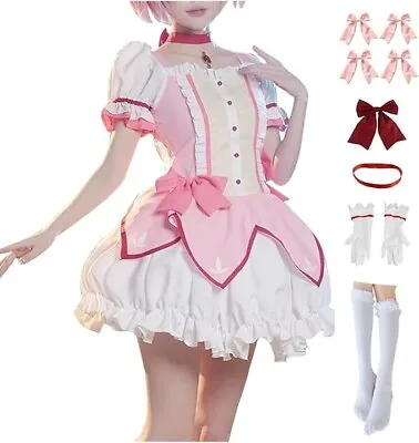 Women's Madoka Magica Cosplay Uniform Dress Size Large • $25