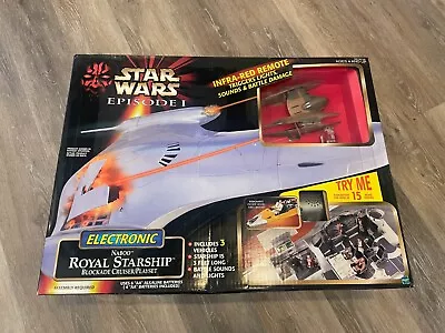 Star Wars Electronic Naboo Royal Starship Blockade Cruiser/Playset E1 NEW SEALED • $349