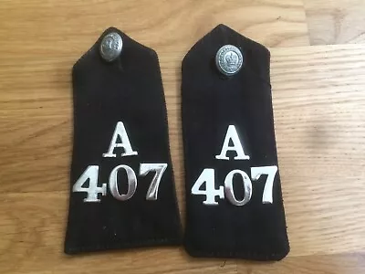 Nice Old Obsolete Metropolitan Police Epaulettes Badge Buttons • £10