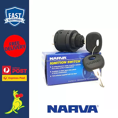 Narva 3 Position Ignition Switch Marine Grade With Push Choke Function + 2 Keys • $39.99