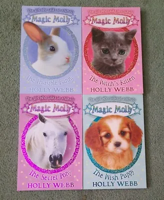 Book Set Holly Webb Magic Molly Four Animal Stories Age 5+ Full Sparkle • £8