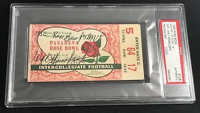 1956 ROSE BOWL MSU Spartans Walt Kowlczyk MVP Signed Autographed Ticket PSA • $999.99