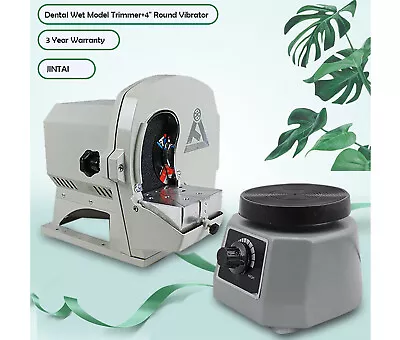 Wet Dental Model Trimmer Abrasive Machine Disc Wheel Lab Equipment + 4  Vibrator • $425