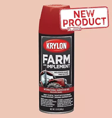 Krylon Tractor Spray Paint 12 Oz Red Aerosol Protect International Harvester NEW • $18.95