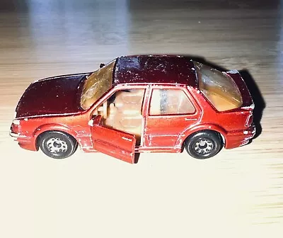 1987 Matchbox Maroon Red Saab 9000 Turbo Coupe #15 Macau VINTAGE DIE CAST • $11