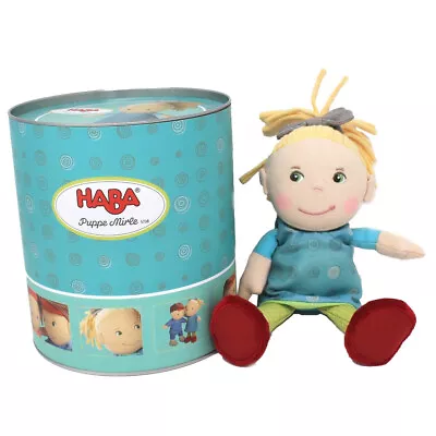 HABA Soft Doll Mirle 8  - First Baby Doll With Blonde Pony Tail • $24.99