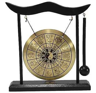 Zen Table Gong 12 Chinese Zodiac Feng Shui Meditation Desk Bell Home Decor Gift  • $17.95