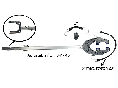 Pactrade Marine Boat Trailer Motor Transom Support Bracket Dual Mount 34  To 46  • $79.99