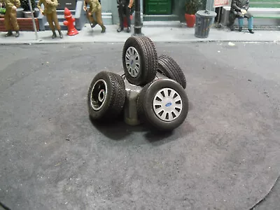 4 1/18 Scale Motormax Ford Crown Victoria Rims Resin Made Not 3d Printed. • $40