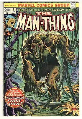 Man-thing #1 Vf- 7.5 White Pages 2nd Howard The Duck Marvel Comics 1974 • $89.99