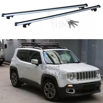 For Jeep Renegade 2015-2022 SUV Car Top Roof Rack Luggage Cargo Carrier + Lock • $179.49