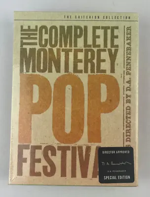The Complete Monterey Pop Festival  3 DVD Set 2002 Director Approved NEW • $75