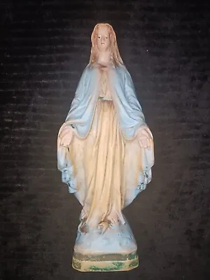 Mary Lady Of Grace Blow Mold Light 12  Lamp NO ELECTRICAL Vintage 1970s Madonna  • $27.95