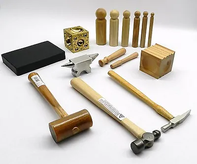 Metalsmith Tool Kit Basic Blocks Hammers Metal Smithing Jewelry Making Tools Set • $146.21