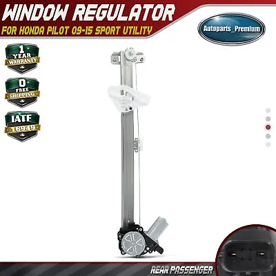 Rear Right Window Regulator & Motor Assembly For Honda Pilot 09-15 Sport Utility • $45.99