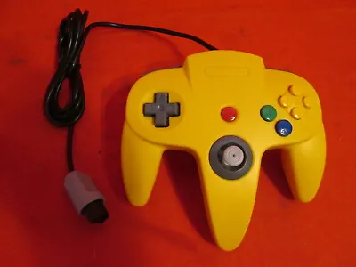 Controller Remote Yellow For N64 Nintendo Gamepad • $14.48