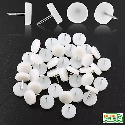 0.71  Dia Nylon Slider Glides Nail-On Chair Table Furniture Sofa Feet Leg Skid • $11.99