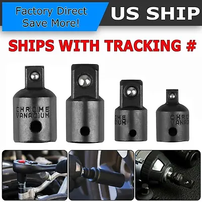 4-pack 3/8  To 1/4  1/2 Inch Drive Ratchet SOCKET ADAPTER REDUCER Air Impact Set • $5.99
