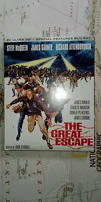 The Great Escape 4K UHD+Blu-ray+OOP Slipcover NEW War Steve McQueen FreeShip • $43.99