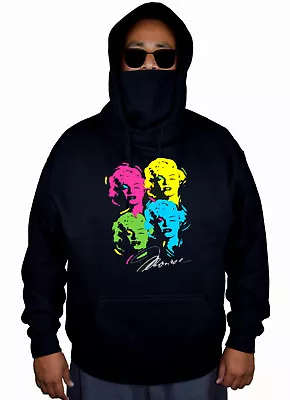 Men's Marilyn Monroe 4 Faces Mask Hoodie Sweater Sexy Hollywood California Neon • $28.99