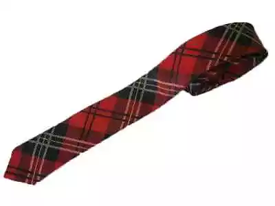 Tartan Tie Red Tartan Tie Fancy Dress Dancewear Party Scottish School Girl Tie • £3.25