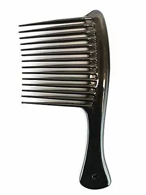 Jumbo Wide Tooth Detangler Comb  Hairdressing/styling Barbers Afro Rake Black  • £2.77