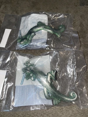 $15 • Buy Lot 2 Belwith Drawer Dresser Pull Handle 3  Center Lizard Gecko New In Bag