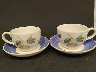 Pair Of Collectable Wedgewood Queens Ware * Sarah's Garden * Cups And Saucers • $36.39