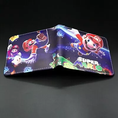 Cute Super Mario Bros Purse Short Bifold Fashion Leather Wallet S3 • $15
